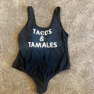 Ruebleu 2x tacos and Tamales swimsuit‎